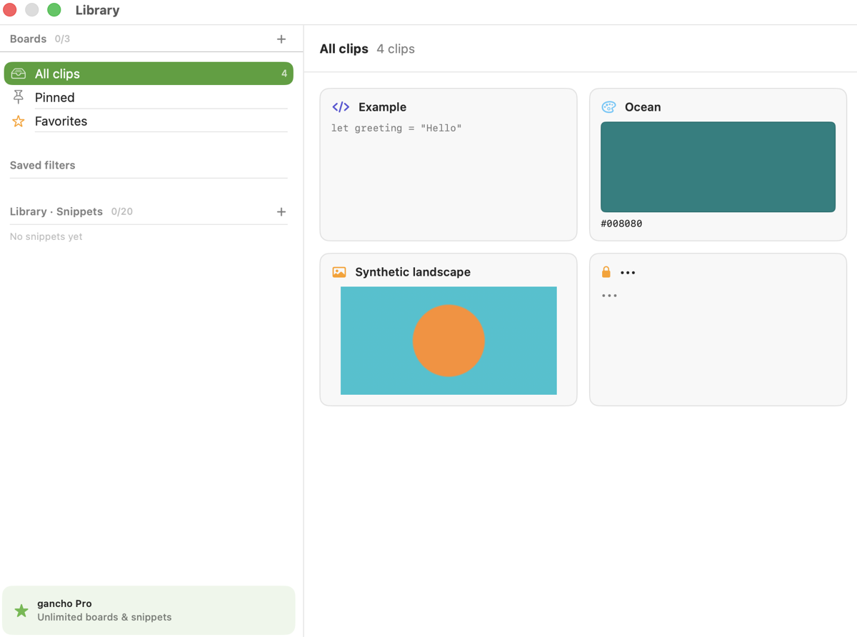 Biblioteca con tarjetas de código, color, imagen y un clip protegido / Library cards for code, color, image and a protected clip
